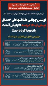 پشت پرده رشد قیمت طلا؛ واقعیت هایی که کمتر شنیده می شود